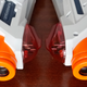 Both blasters feature IR emitters and detectors inside a protective dome on top.
